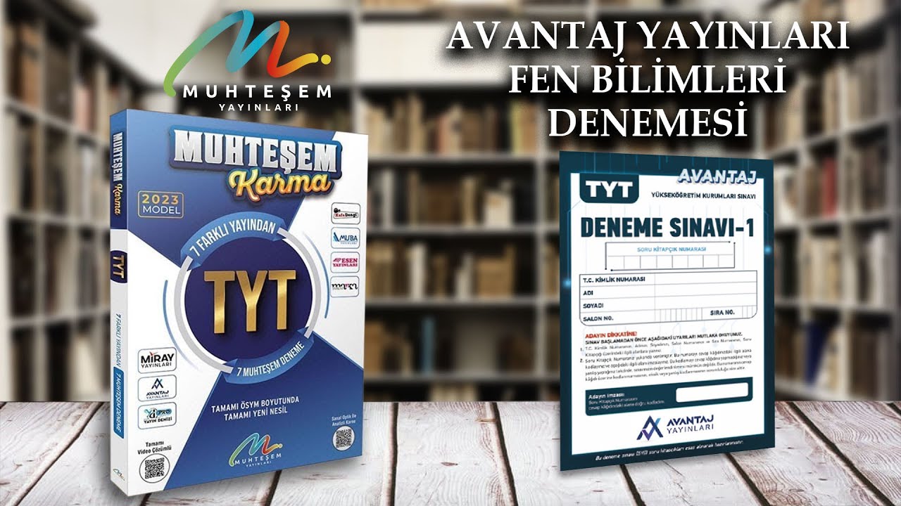 MUHTEŞEM KARMA - 2023 - TYT - AVANTAJ YAYINLARI - FEN BİLİMLERİ DENEMESİ