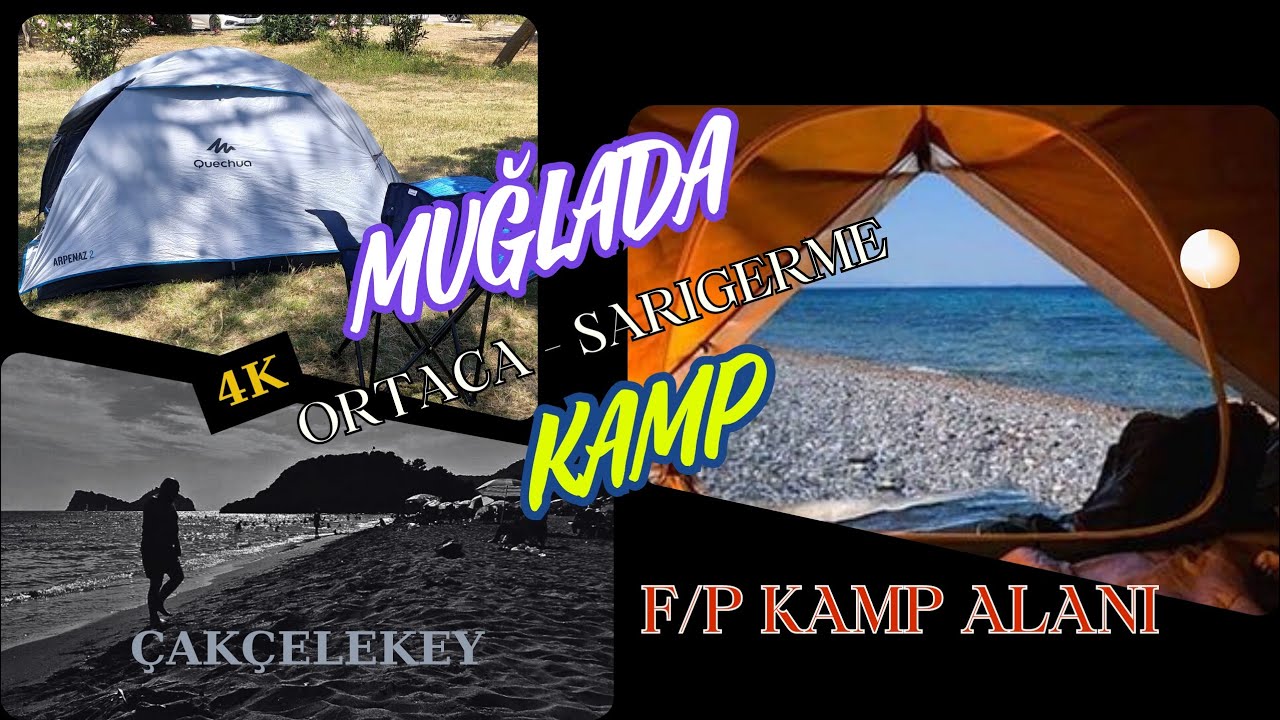 MUĞLA'DA  DENİZE SIFIR KAMP  YAPTIK / TÜRKİYENİN EN UCUZ KAMP ALANI / CAMPİNG