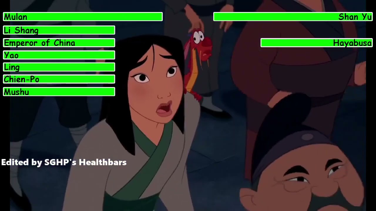 Mulan (1998) Final Battle with healthbars 1/2