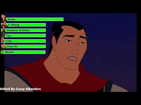 Mulan (1998) Final Battle with healthbars 1/2