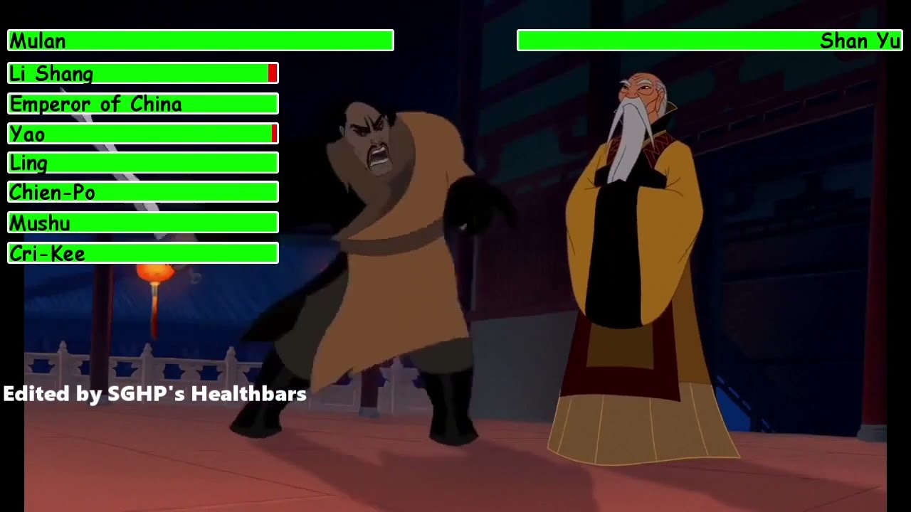 Mulan (1998) Final Battle with healthbars 2/2