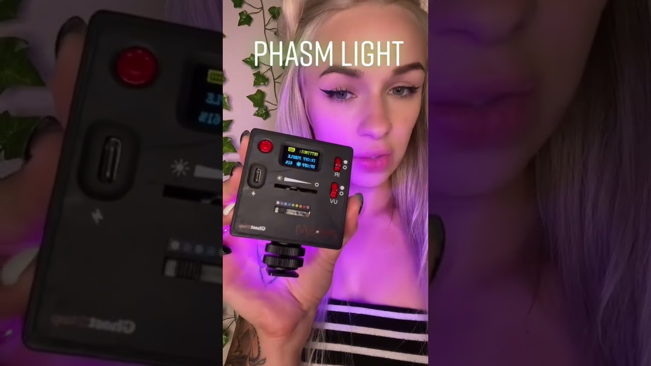 Multiple color options, UV/black light, dimmable and long battery life #ghosthunting #paranormal