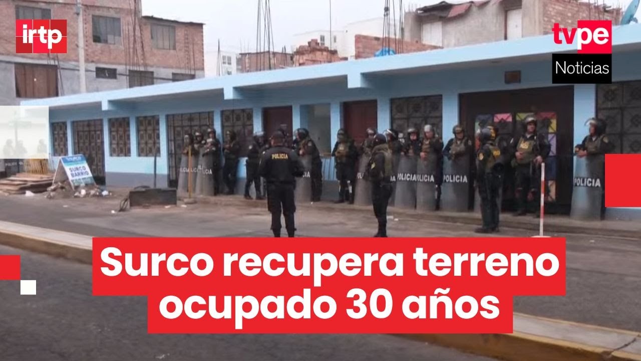 Municipalidad de Surco demuele 12 viviendas tras 30 años de ocupación informal