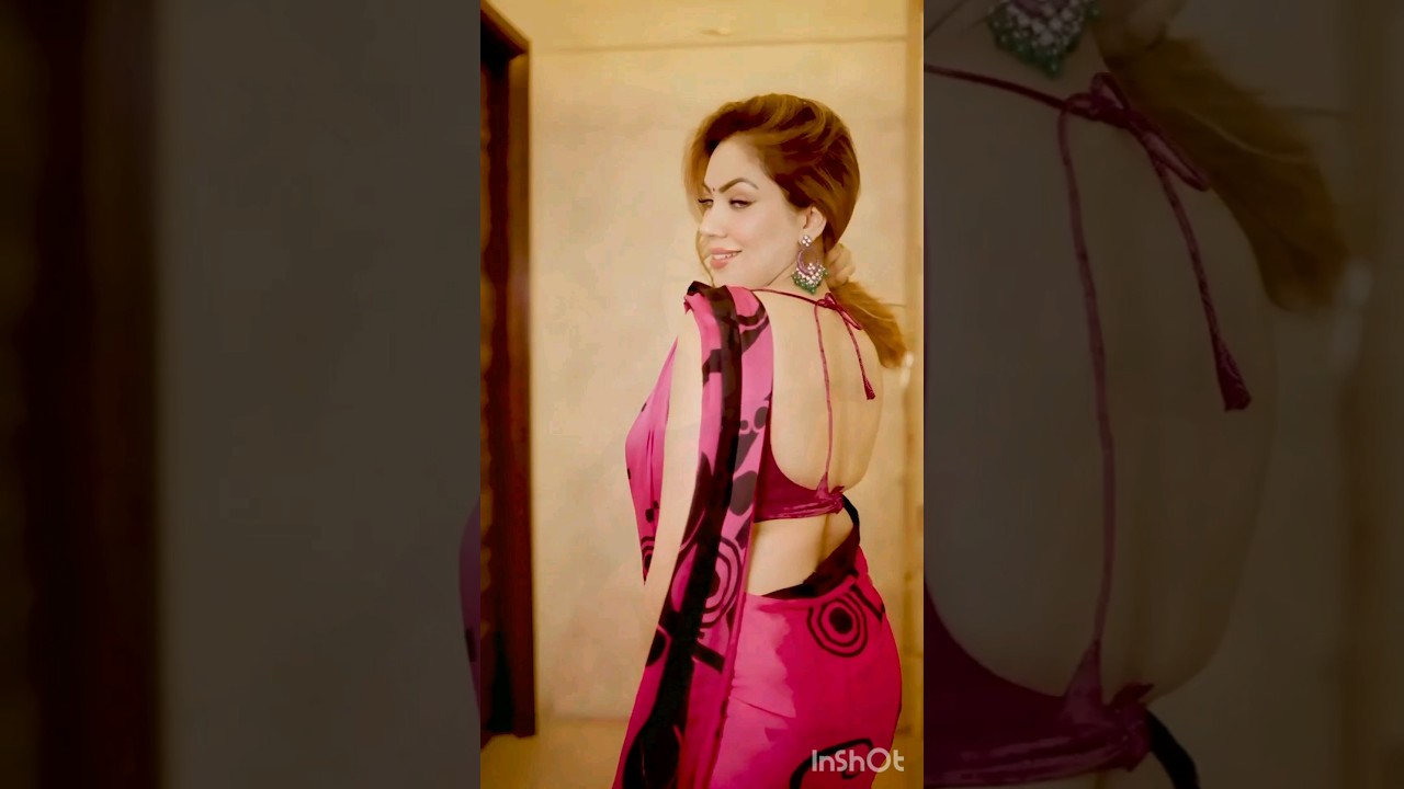 Munmun dutta looking gorgeous in pink saree 😍🥰 #munmundutta #shorts