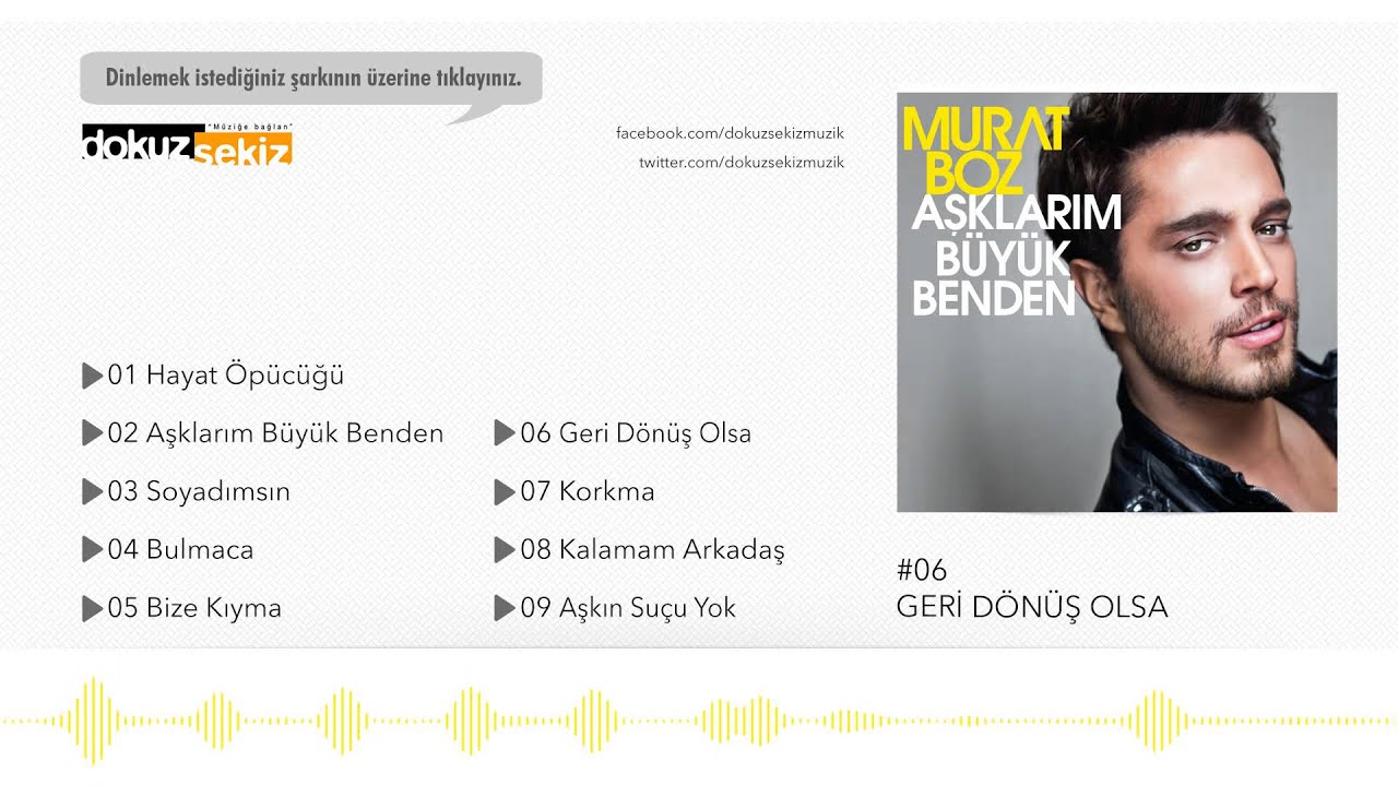 Murat Boz - Geri Dönüş Olsa (Official Audio)