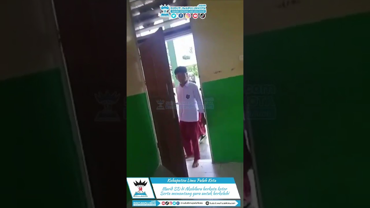 MURID SD DI AKABILURU BERKATA KOTOR DAN MENANTANG GURU UNTUK BERKELAHI