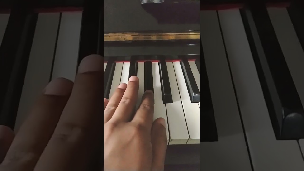 Music, Piano, A2, A Major Scale, Left Hand, One Octave, Ascending