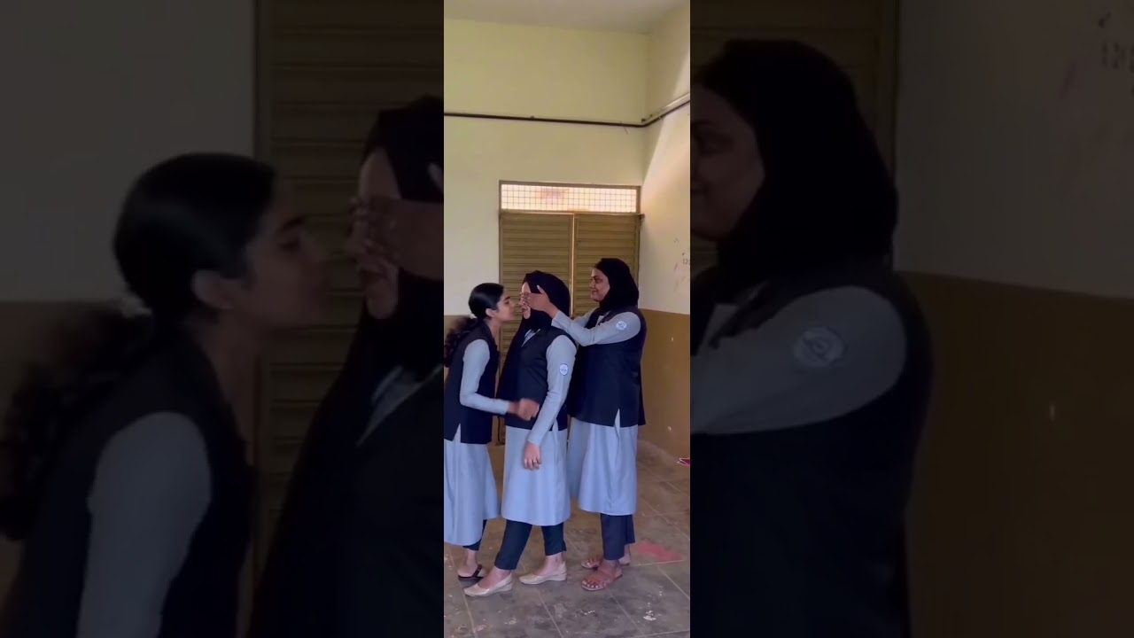 Muslim Girls Kiss in Classroom