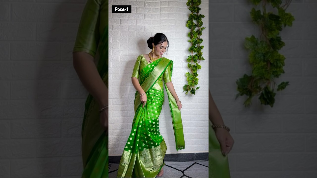 Must Try Saree Poses | @santoshi_megharaj | #sareeposes #ytshorts #poses