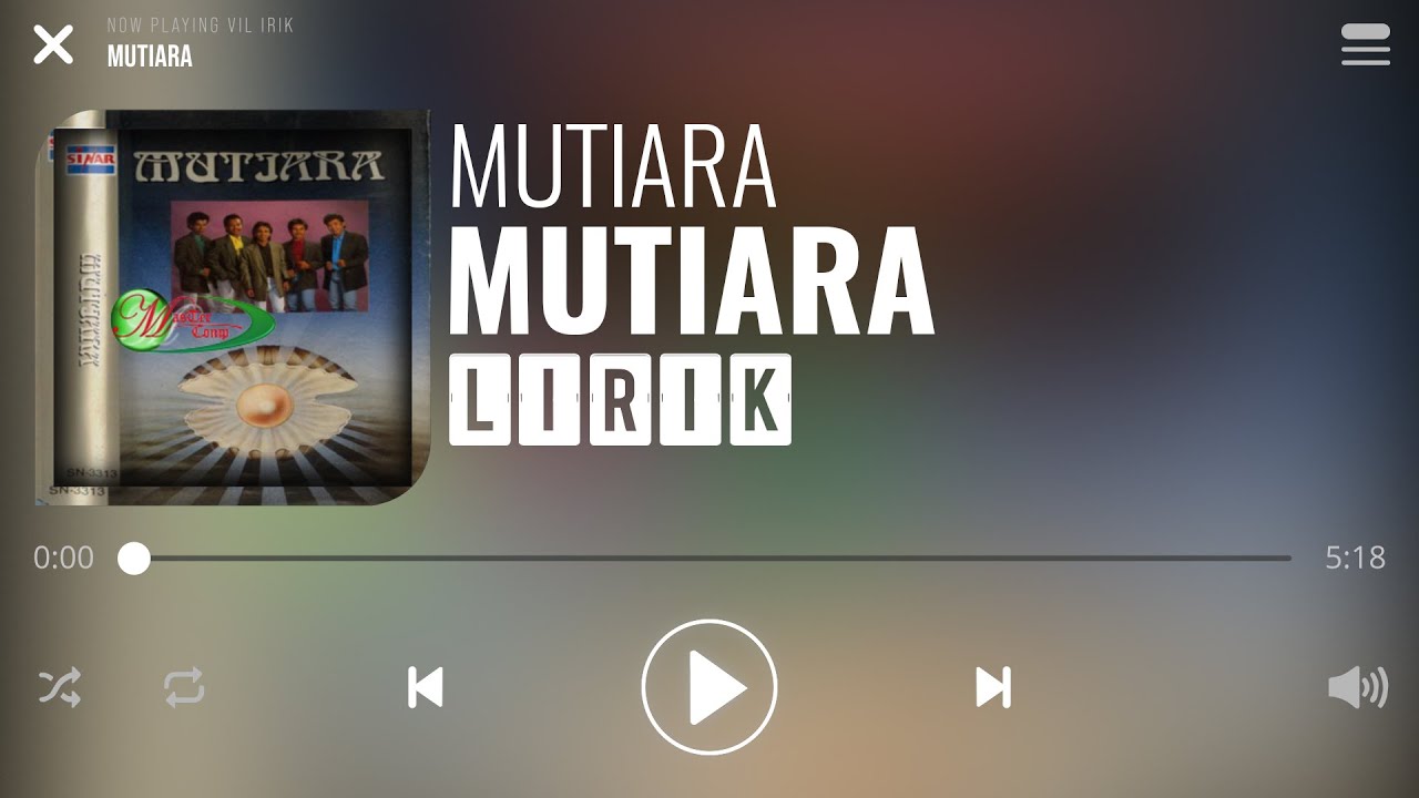 Mutiara - Mutiara [Lirik]