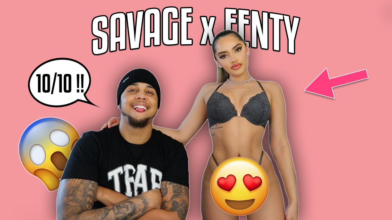 MY BOYFRIEND RATES MY LINGERIE FROM SAVAGE x FENTY!!