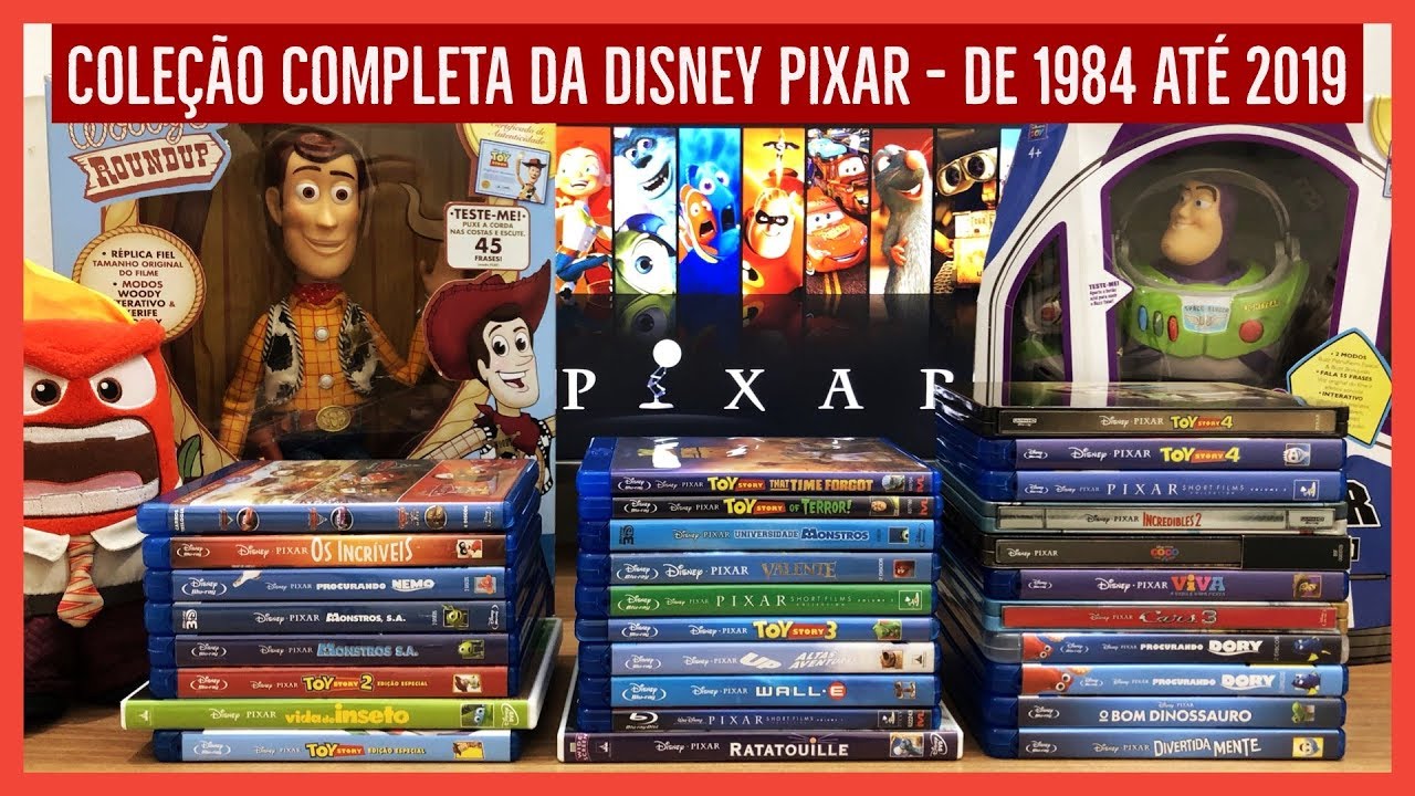 MY COMPLETE DISNEY PIXAR BLU-RAY COLLECTION - ALL MOVIES AND SHORT FILMS FROM 1984 TO 2019