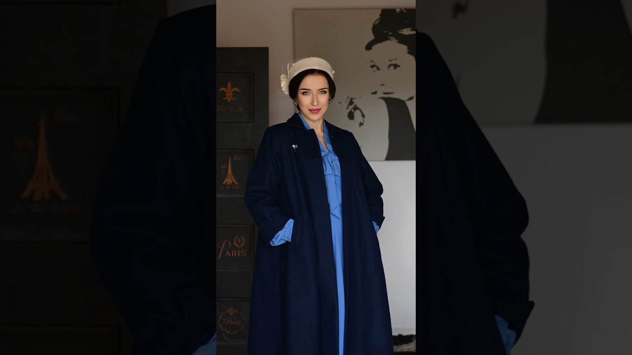 My dress and coat from The Seamstress of Bloomsbury 💙 #style #retro #vintage #fashion