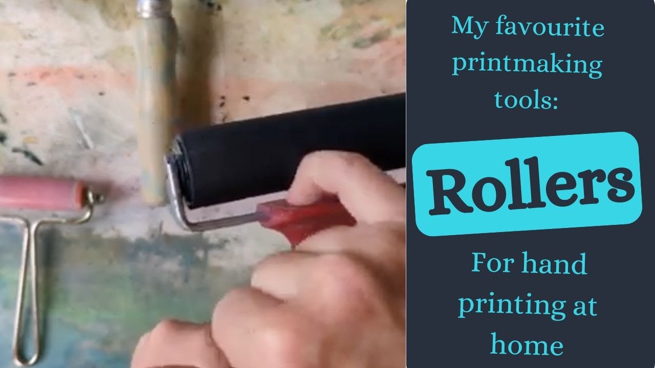 My Favourite Rollers (or Brayers) for Hand Printing at Home