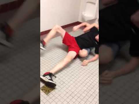 My friends wrestling