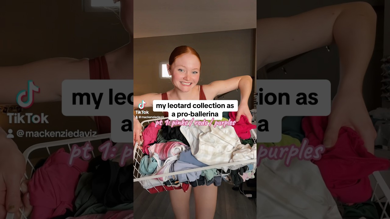 MY HUGE LEOTARD COLLECTION PART 1 🩰🩷 #ballet #ballerina #leotard #pointeshoes