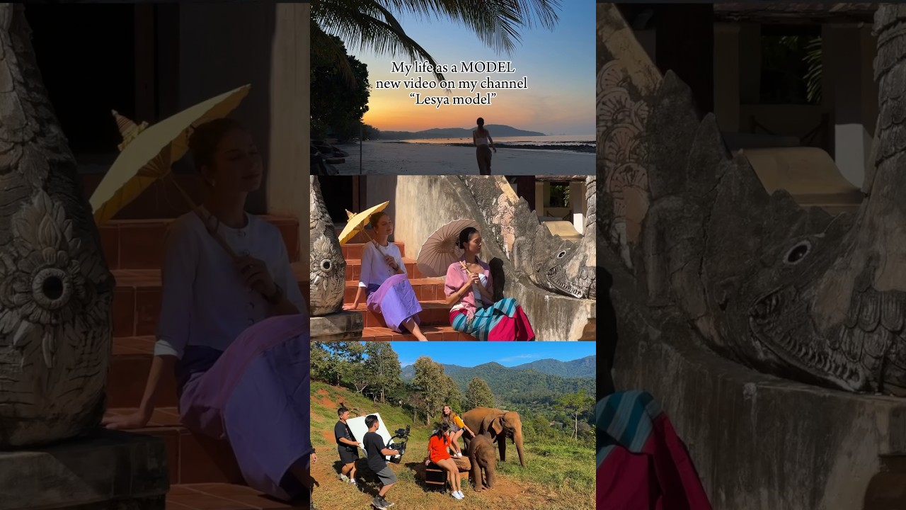 My life as a model in Thailand🥰new model and travel vlog on my channel #travel #model #thailand