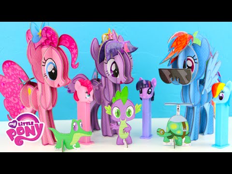 My Little Pony 3D Craft Sets and MLP Pez Candy Opening! Toy Reviews For You