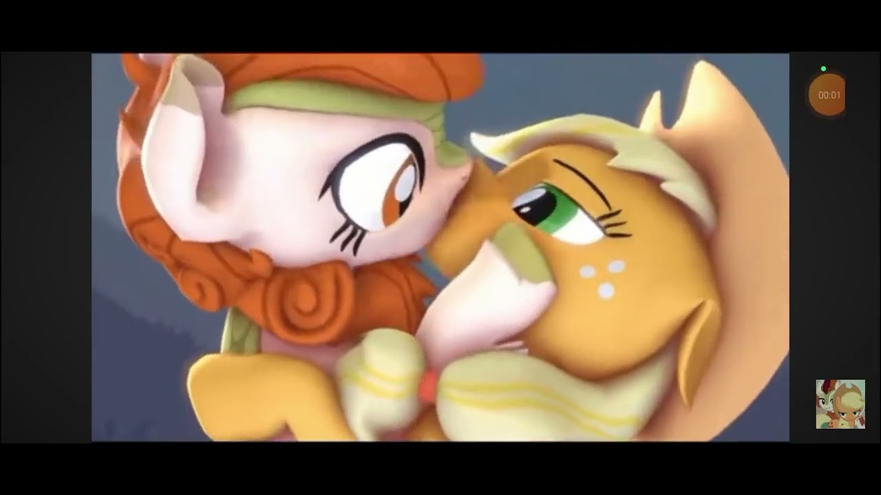 My Little Pony Applejack kiss Autumn Blaze SFM 💞