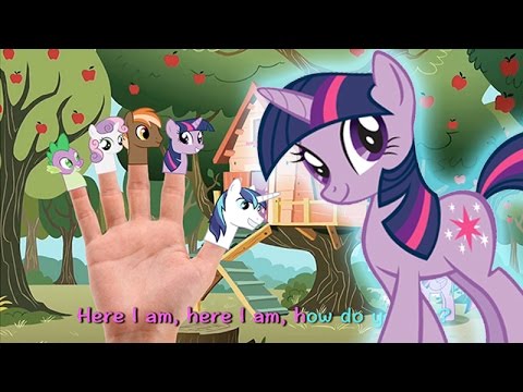 My Little Pony Finger Family Song, Nursery Rhyme, Nursery Song, Pony Fingers, Twilight Sparkle