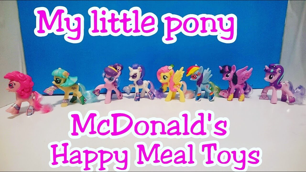 My little pony Mcdonalds Happy Meal Set 2016