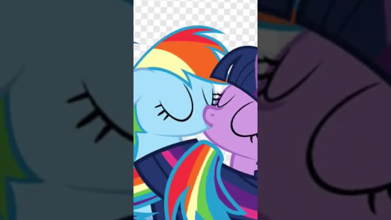 my little pony 💜twilight sparkle e rainbow dash💙
