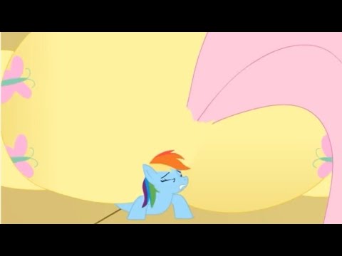 My Little Pony Unaware Giantess Fluttershy Buttcrush By Jackurai