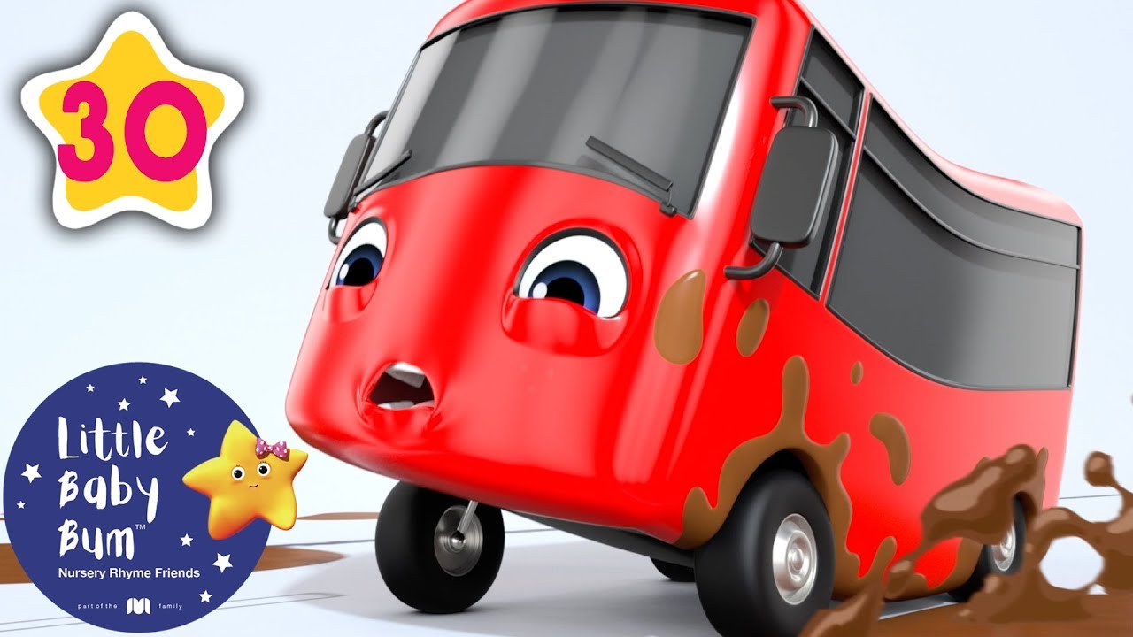 My Little Red Bus - Stuck In The Mud | + Nursery Rhymes & Kids Songs | Baby Songs | Little Baby Bum