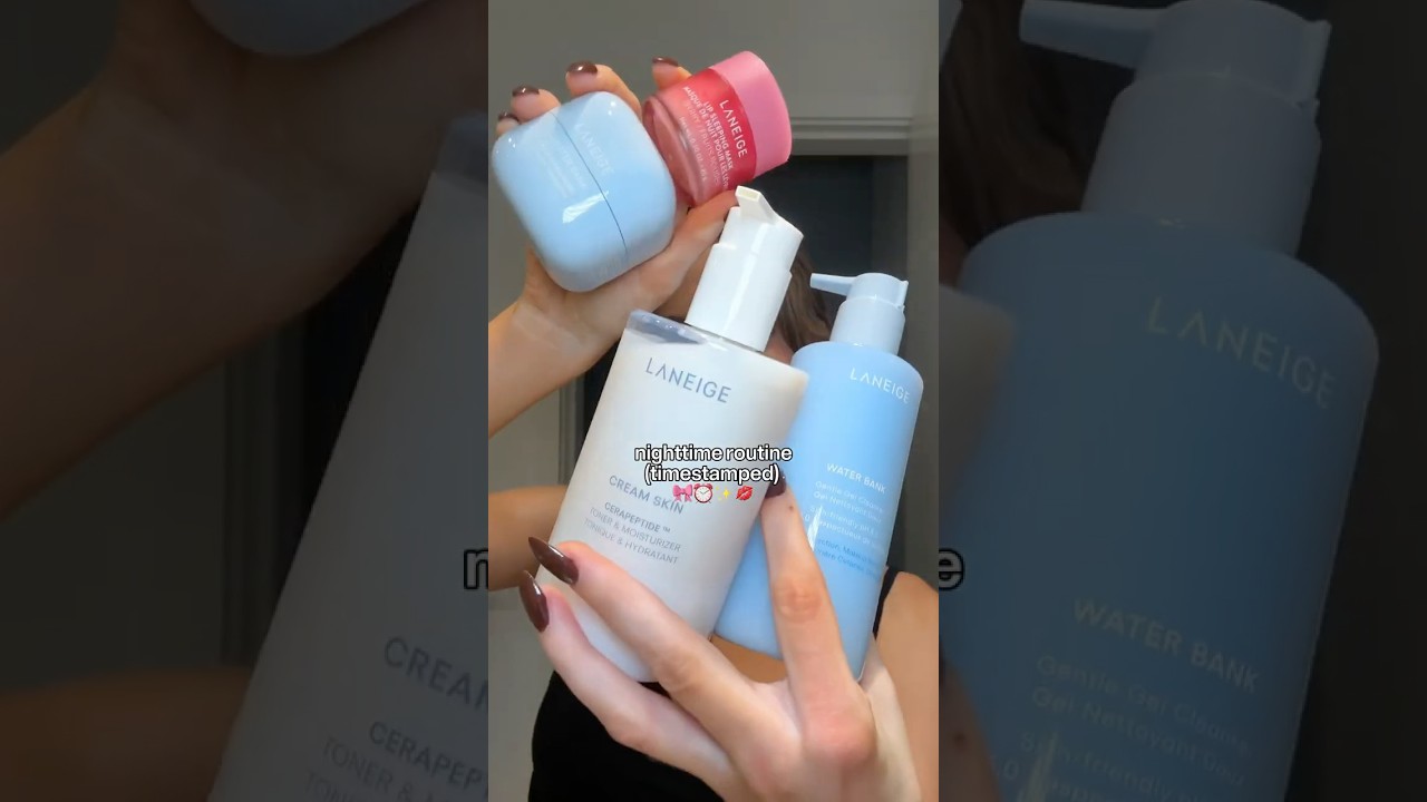my nighttime routine with timestamps ⌚💗💋 #night #preppy