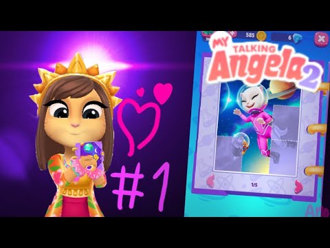 My talking Angela 2 completing the cosmic album ✨🪐💓 | Angela Music Dance