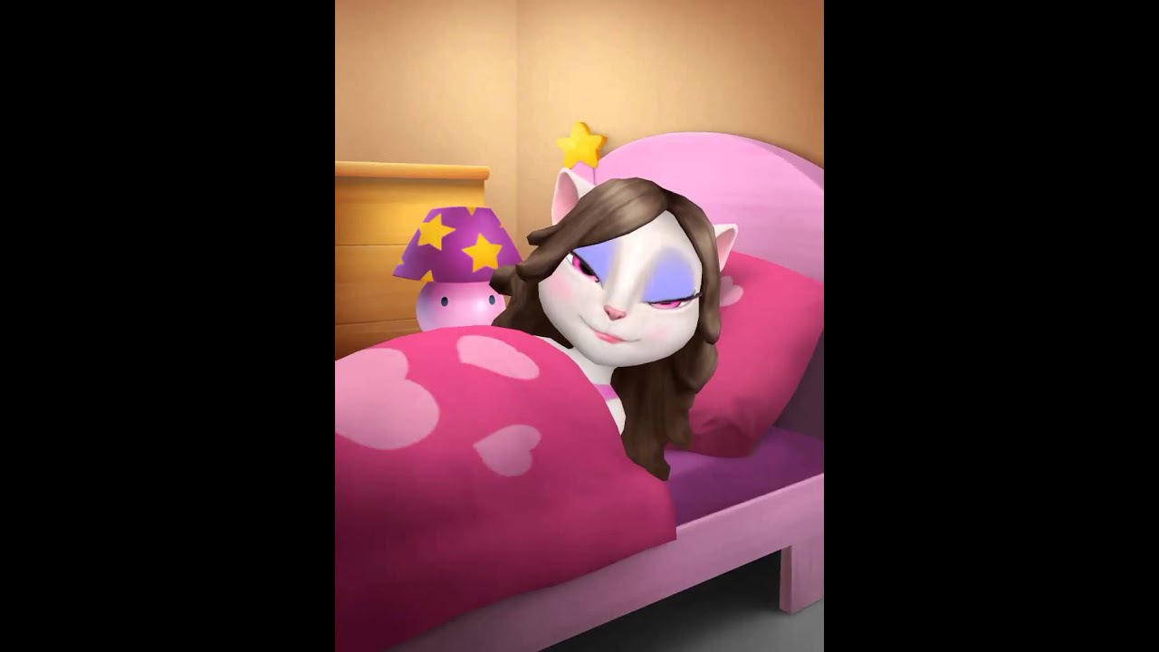 [My Talking Angela] Omg, I can turn the lights off by my self