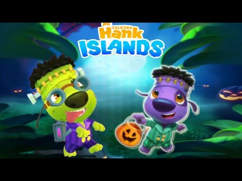 My Talking Hank : Islands - New Update Revamp Outfit HALLOWEEN TRICK or TREAT - Gameplay Full Screen