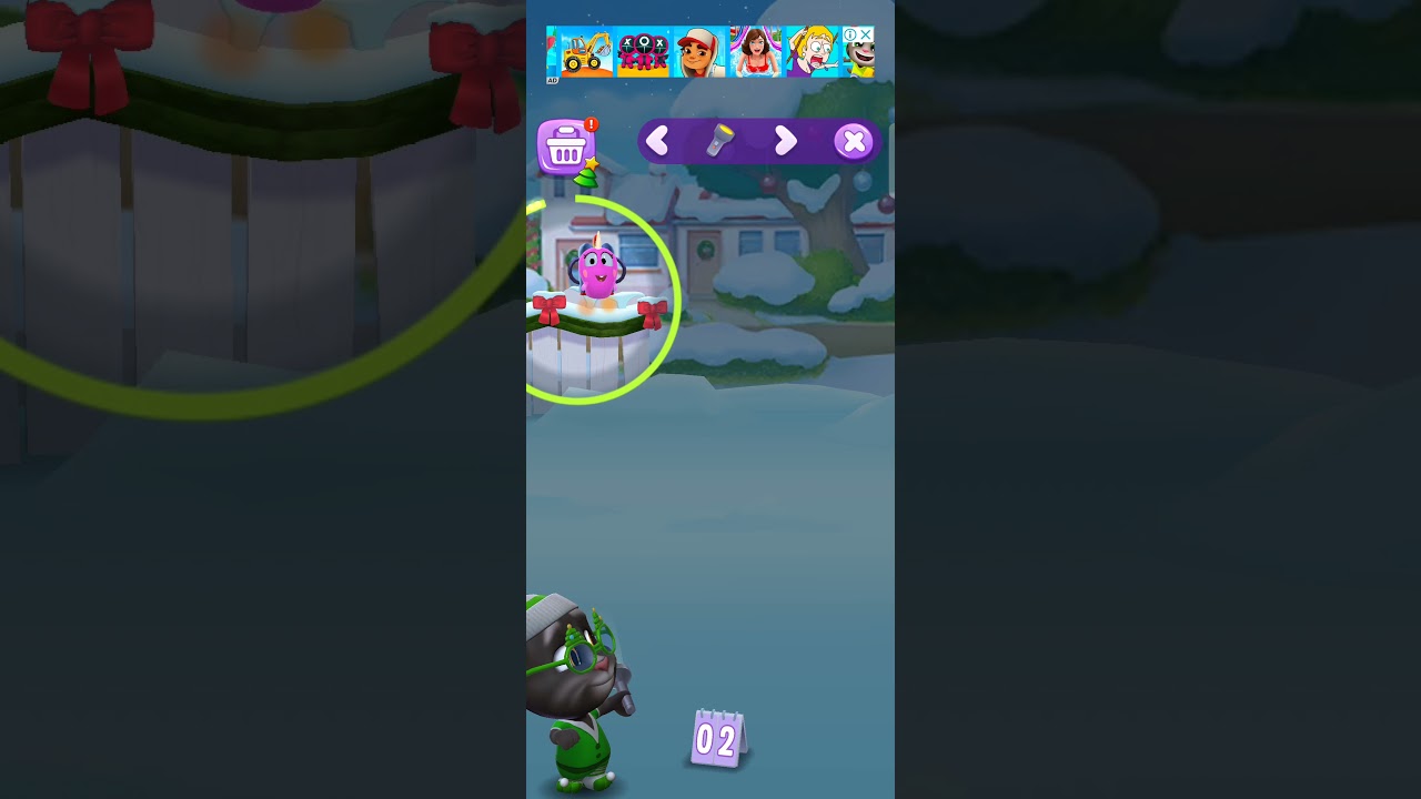 My talking tom 2  | level 40 | Android gameplay HD ( part 390 ) #short #shorts