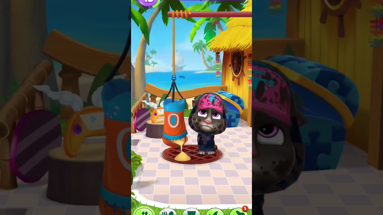 My talking tom 2 broken punching bag #shorts #talkingtom #mytalkingtom2