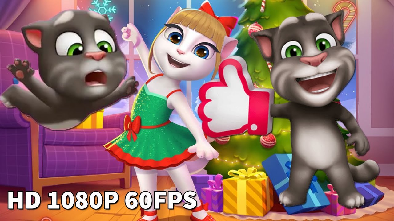 My Talking Tom 2 Gameplay HD 1080P 60FPS - My Talking Tom VS My Talking Angela Gameplay 2021