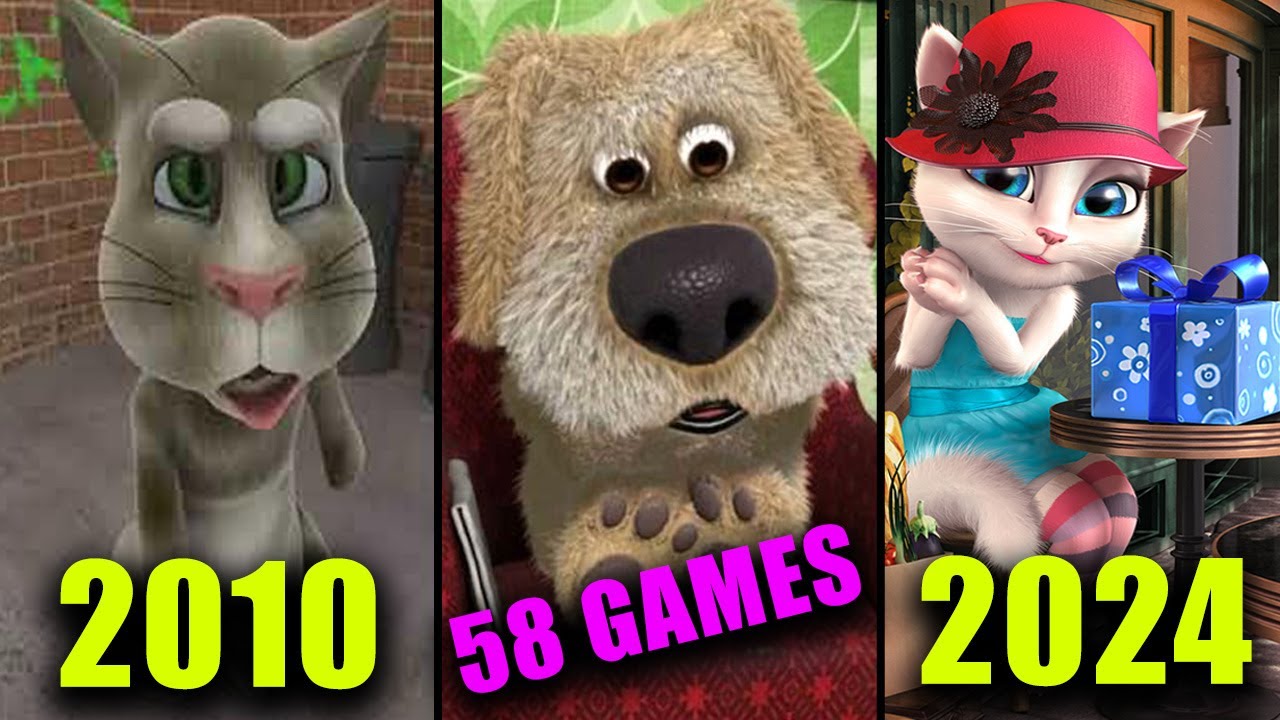 My Talking Tom Friends All 58 Games (2010-2024) | Outfit7 Evolution | Android/iOS/iPadOS