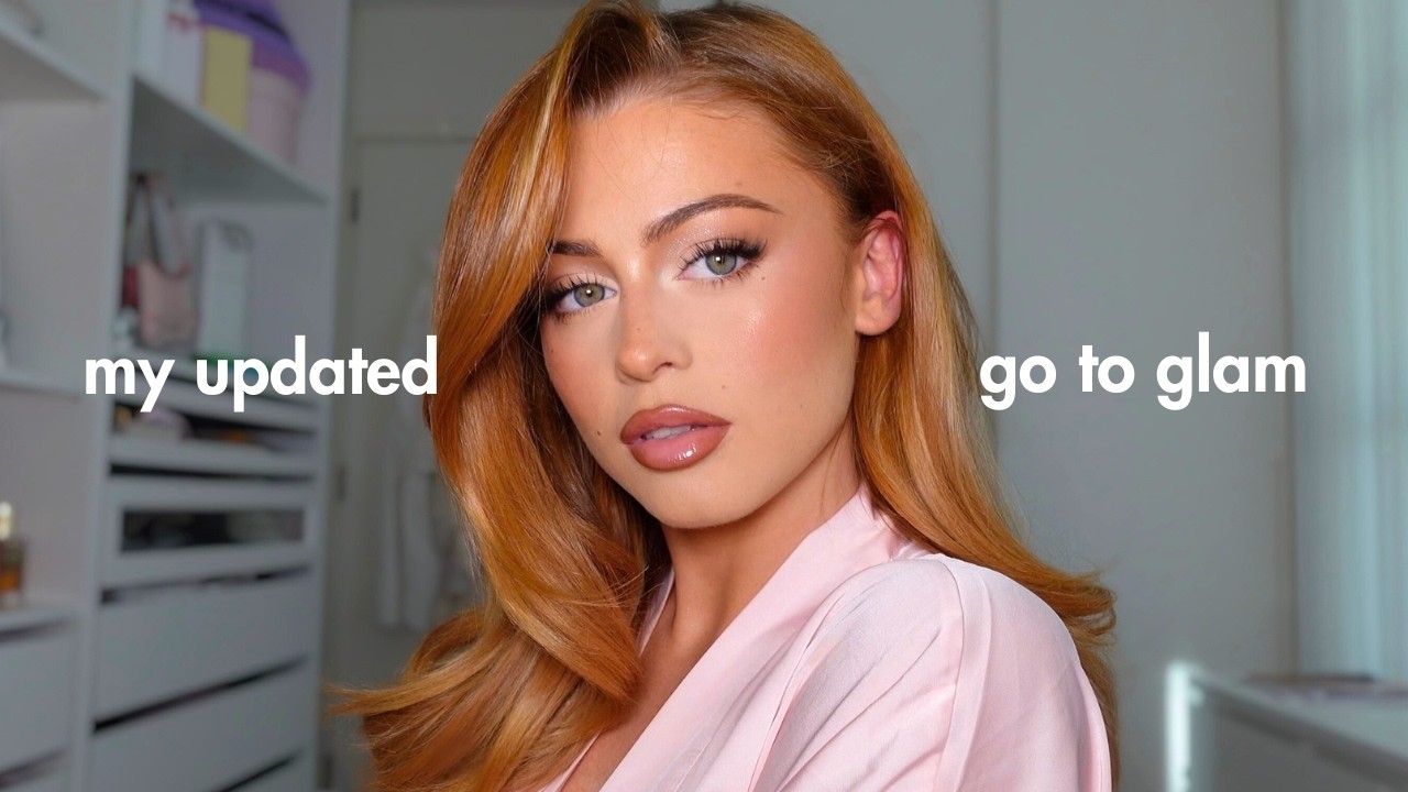 my updated go to glam ♡  in depth hair and makeup tutorial!