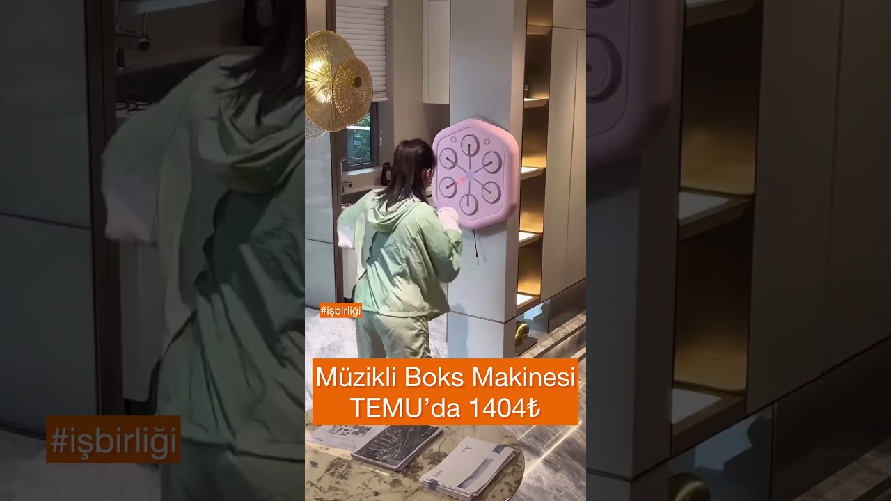 Müzikli boks makinesi Temu’da