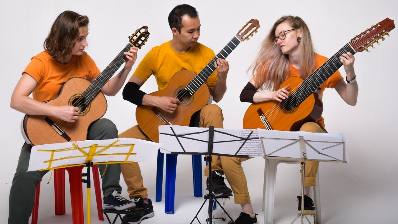 N. Koshkin - Sonata for 2 guitars and decacorde (Marina Krupkina, Irina Alexandrova, Zhiger Azhiev)