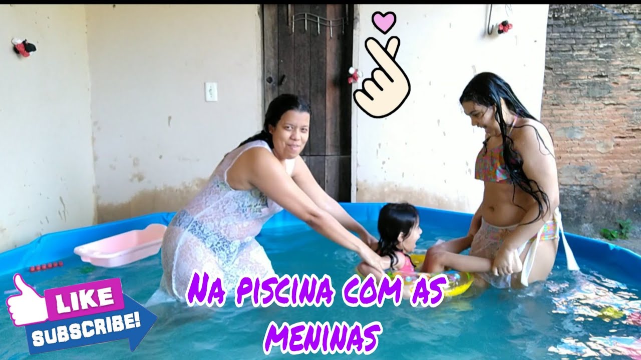#Na piscina com as meninas #pool chellege