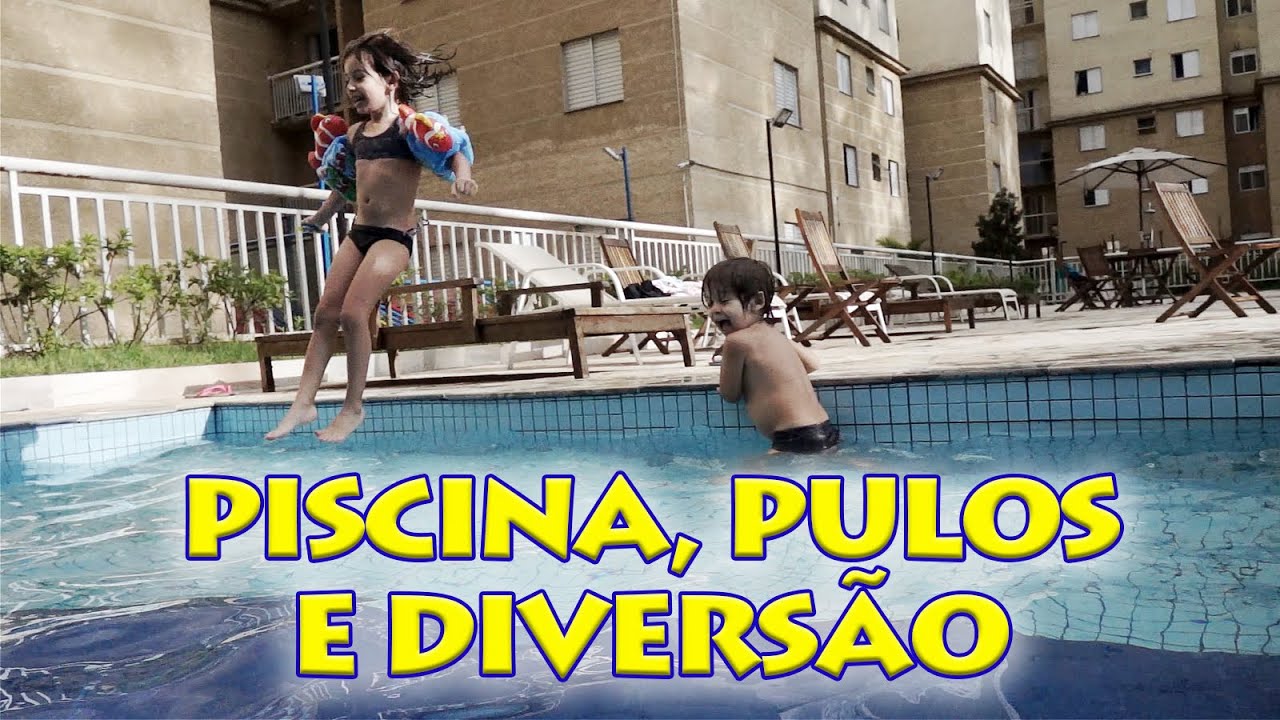 Na Piscina, Pulos e Diversão com Sarinha (Desafio/Campeonato/vlog)
