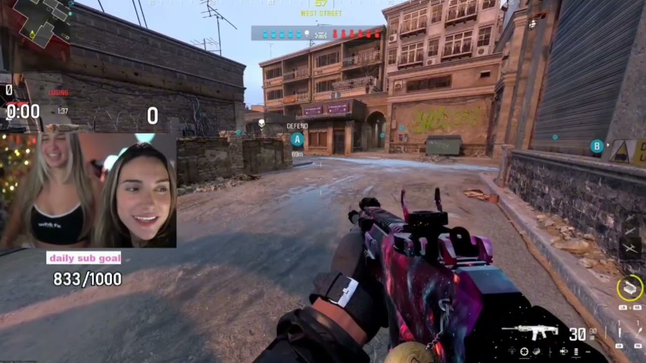 nadia and azra kiss call of duty part 1