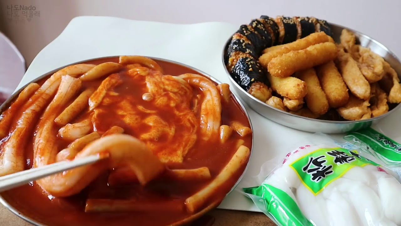 Nado나도 Ăn BunMoZa với Sinjeon Tteobokki / Thánh ăn Hàn Quốc