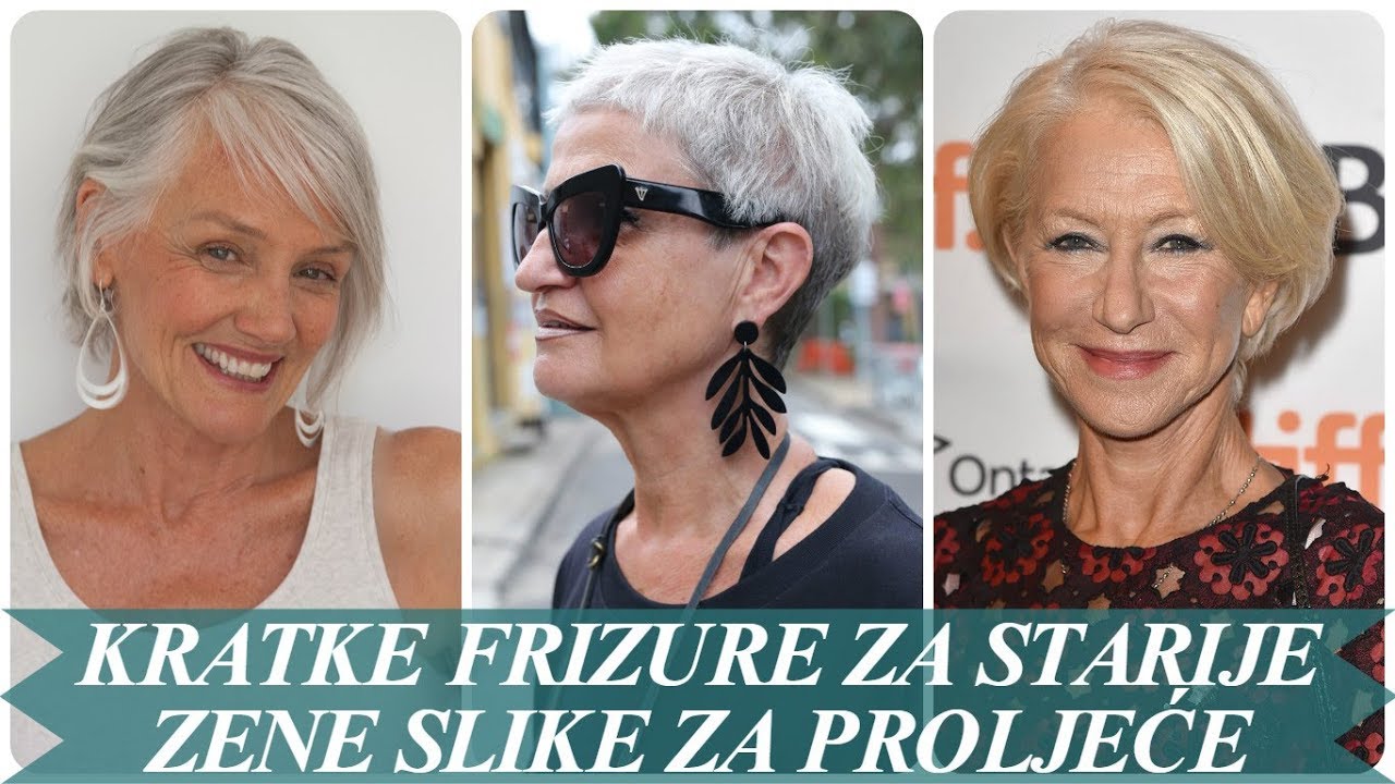 Najmodernije kratke frizure za starije zene slike za proljeće 2018