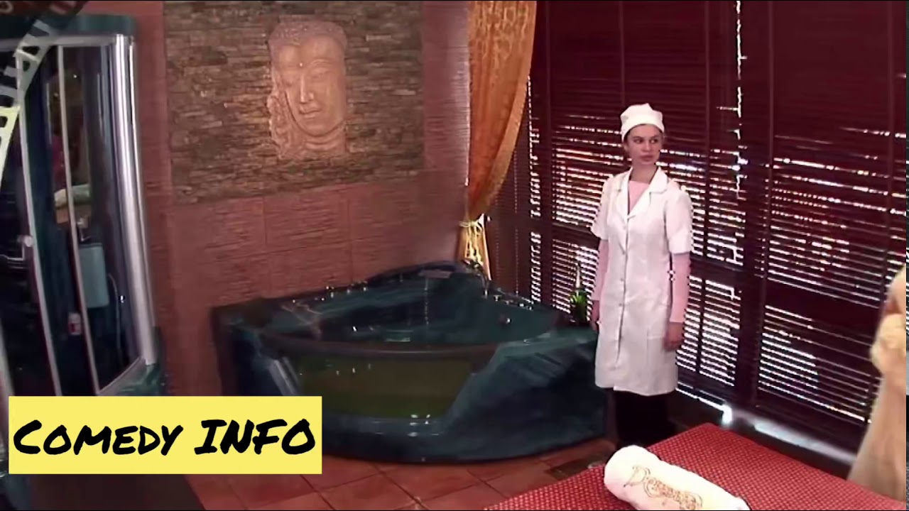 Naked and Funny.  Champagne bath