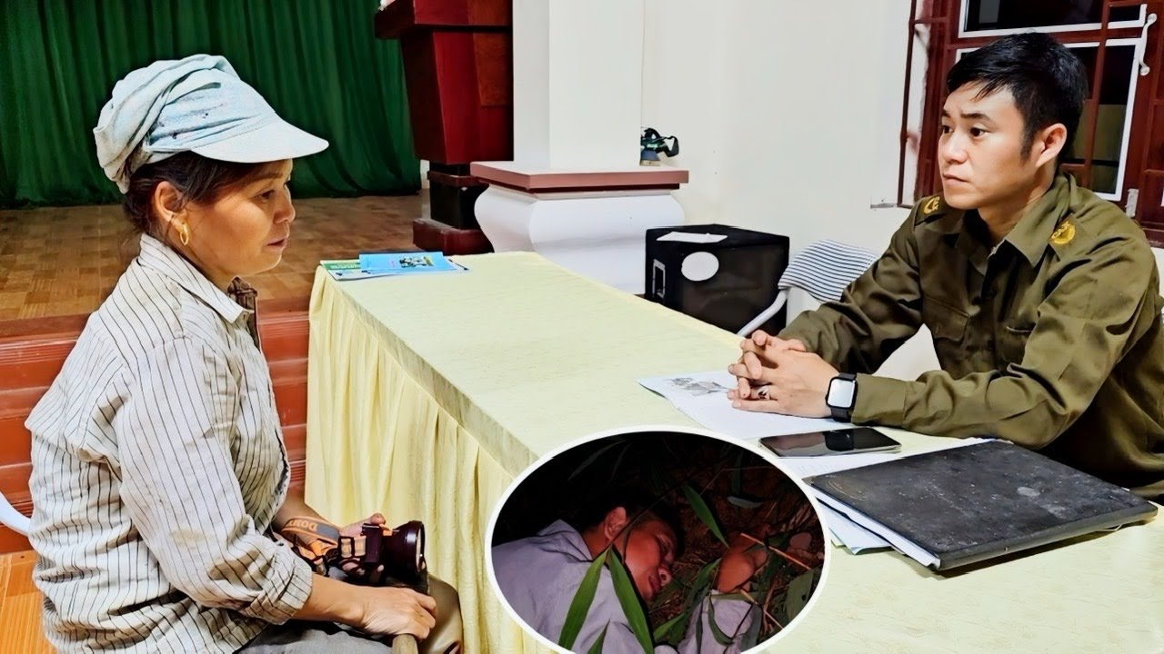 Nam police help people search for missing people at night