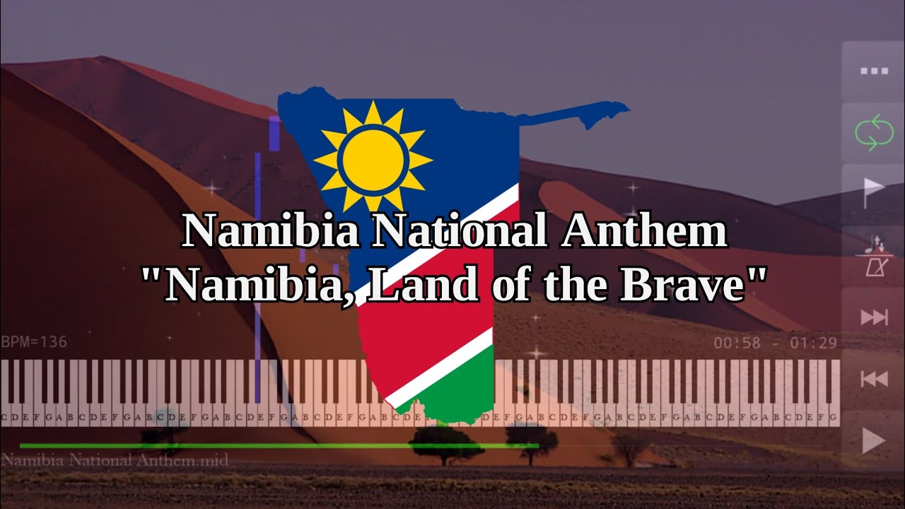 Namibia National Anthem | Namibia, Land of the Brave - Piano