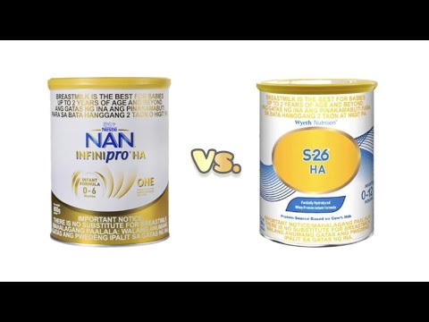 NAN HA one VS. S26 HA Based On Nutrition Facts #hypoallergenicmilk #infantmilk