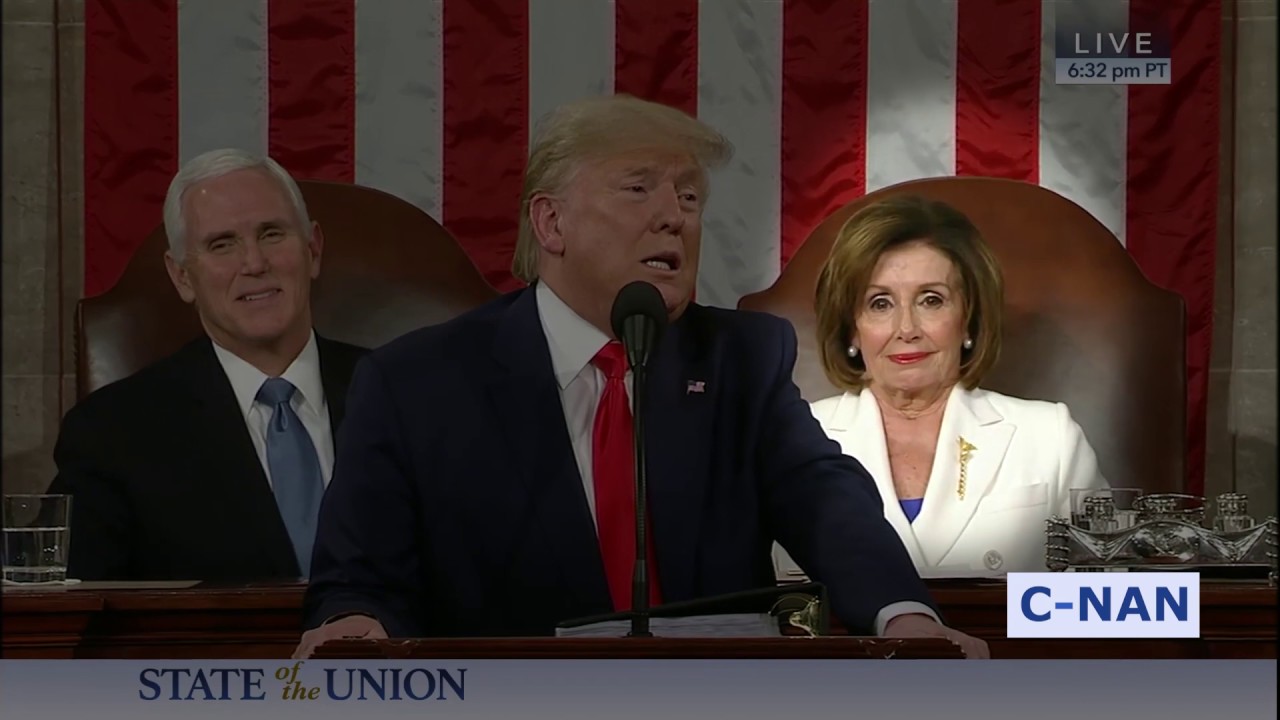 Nancy farts @ State of the Union speech.