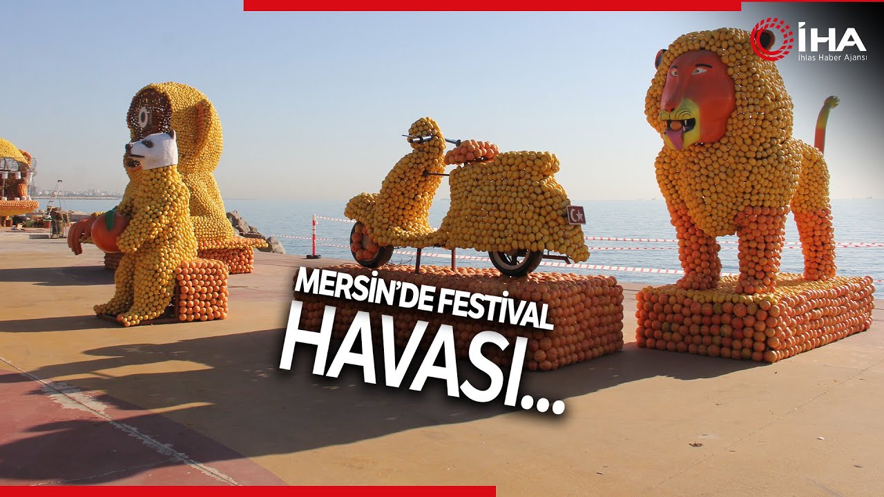 Narenciye Festivaline Hazırlanan Mersin'de Renkli Görüntüler